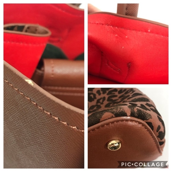 Ellie & Kate Brown Black Animal Print New With Tags Tote - Picture 15 of 15